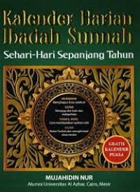 Kalender Harian Ibadah Sunnah