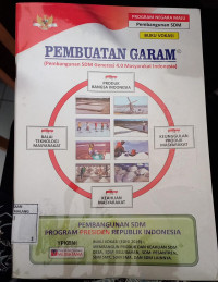 Image of Buku Vokasi Pembuatan Garam