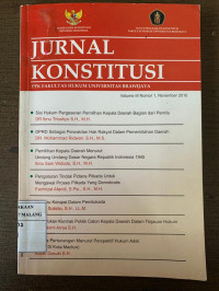 Jurnal KONSTITUSI