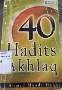 Image of 40 Hadits Akhlaq
