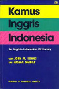 Kamus Inggris Indonesia;