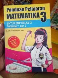 PANDUAN PELAJARAN MATEMATIKA 3 KTSP